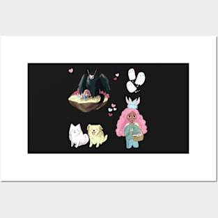 Cute sticker pack (get in medium or large) Posters and Art